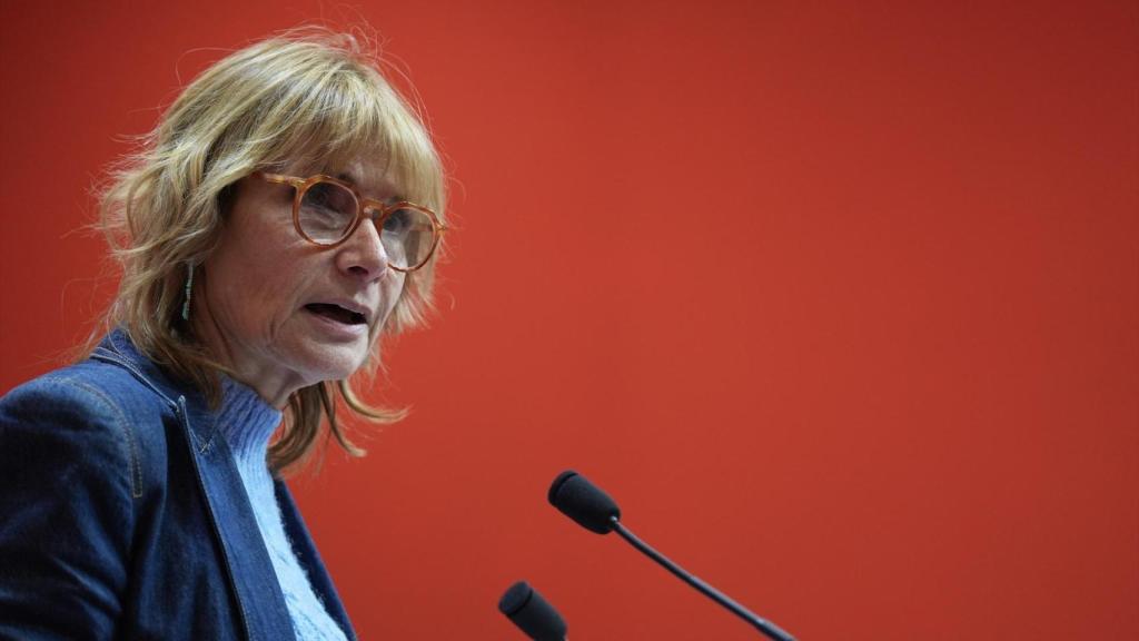 La viceprimera secretaria y portavoz del PSC, Lluïsa Moret, durante una rueda de prensa, en la sede del PSC, a 9 de febrero de 2026, en Barcelona