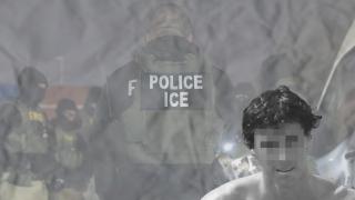 La cara de Lorenzo Armillas con una imagen del ICE de fondo