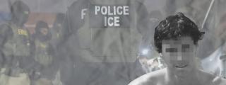 La cara de Lorenzo Armillas con una imagen del ICE de fondo