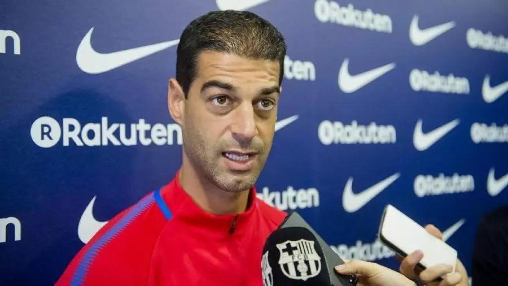 Gerard López, durante su etapa como entrenador del Barça B