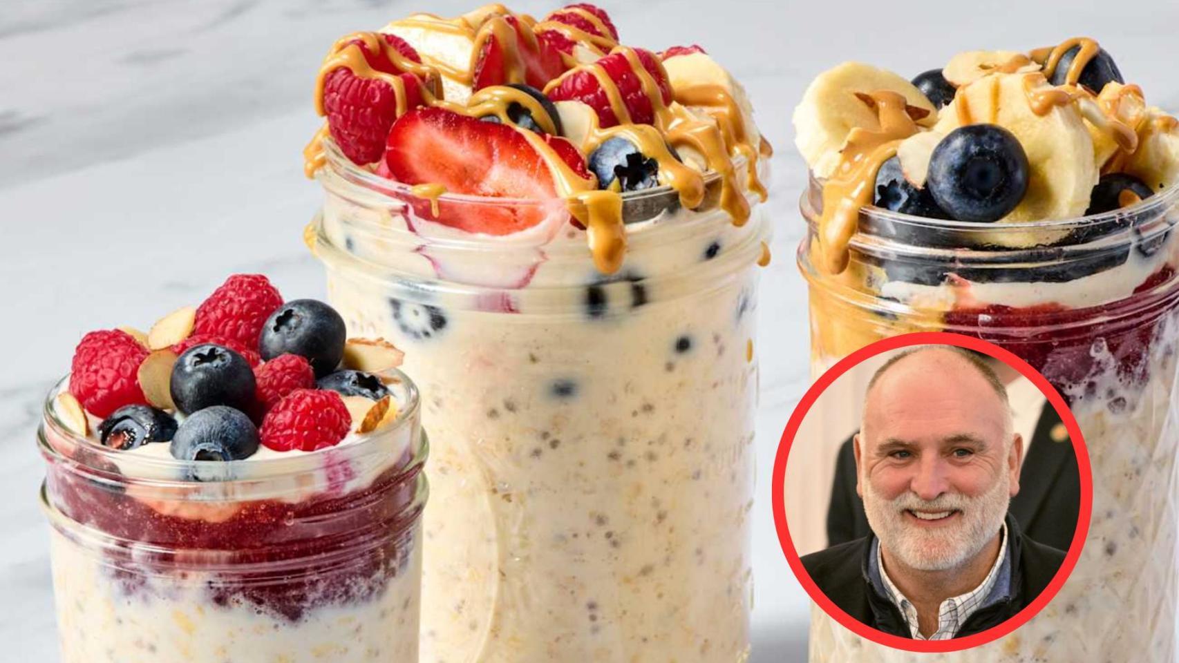 Overnight oats y José Andrés