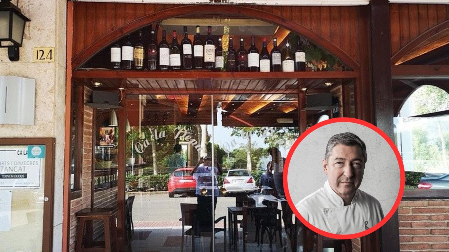 Joan Roca y exterior de Ca la Pepa