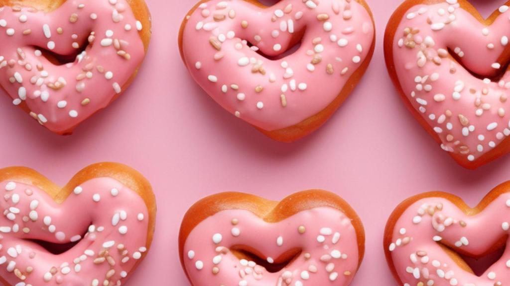 Donuts en forma de corazón