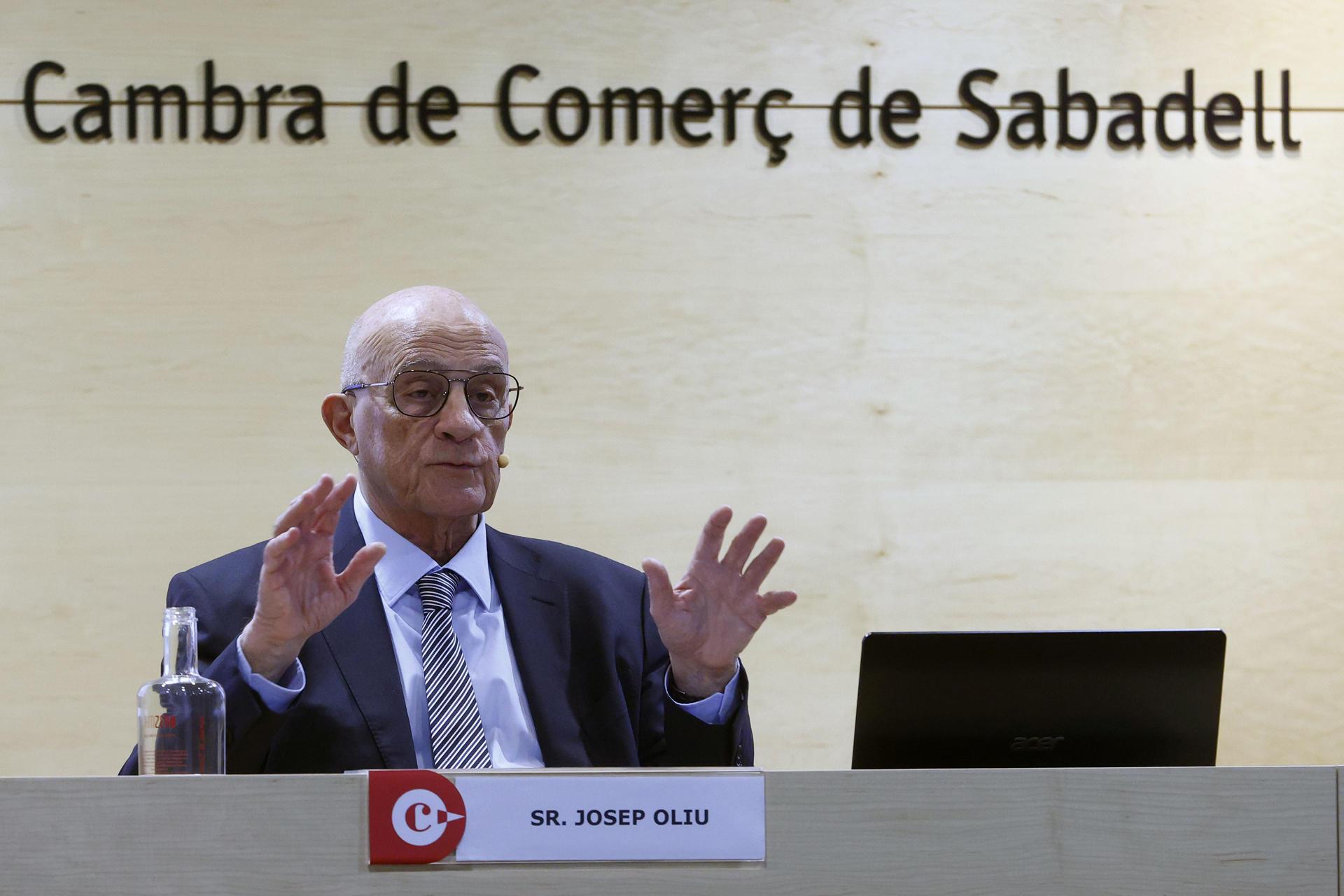 Josep Oliu en la Cambra de Sabadell