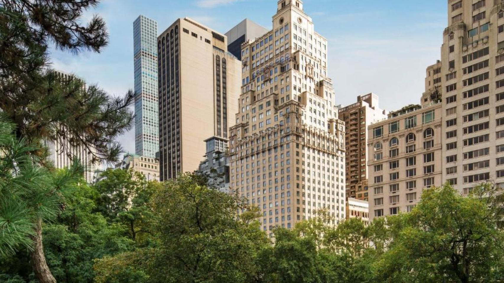 Imagen del icónico The Ritz-Carlton Central Park de Nueva York