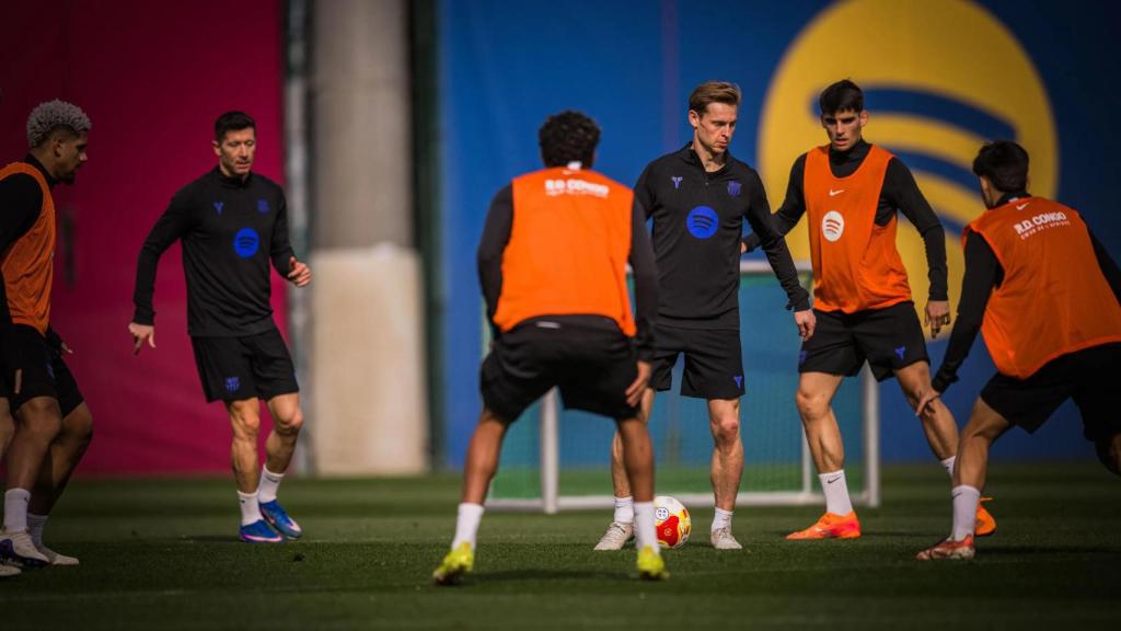 El Barça se entrena antes de las semifinales de Copa del Rey ante el Atlético