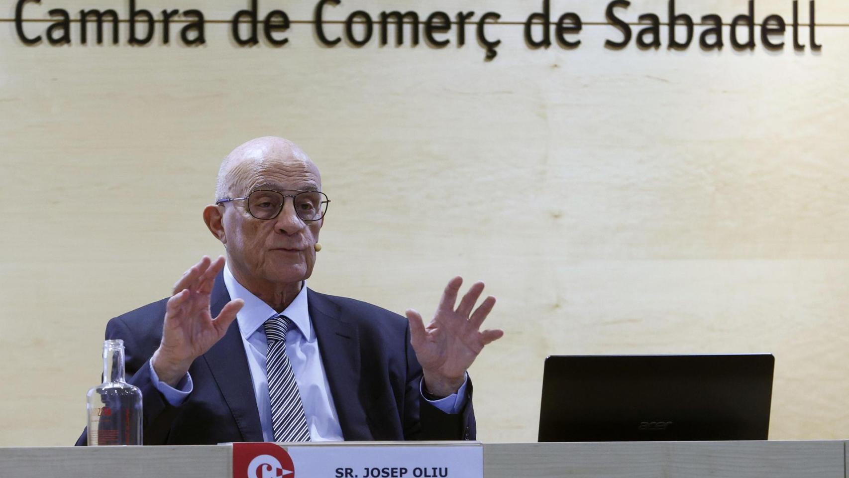 Josep Oliu en la Cambra de Sabadell