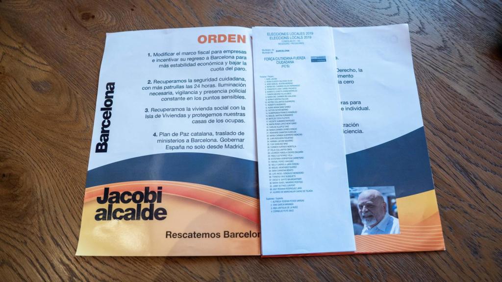 Folleto electoral y propagandístico de Karl Jacobi para las municipales de 2018