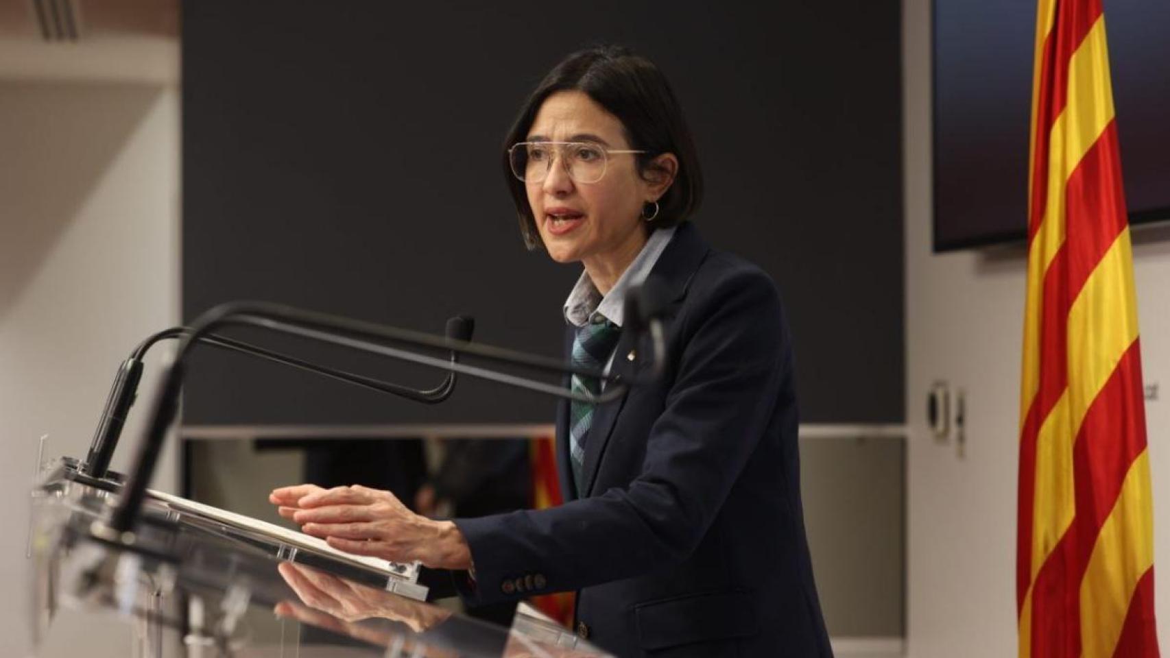 La consellera de Interior y Seguridad Pública, Núria Parlon, anuncia medidas por el viento en Cataluña