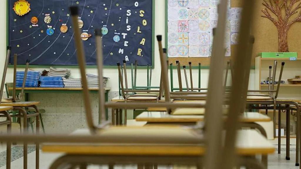 Una clase sin alumnos