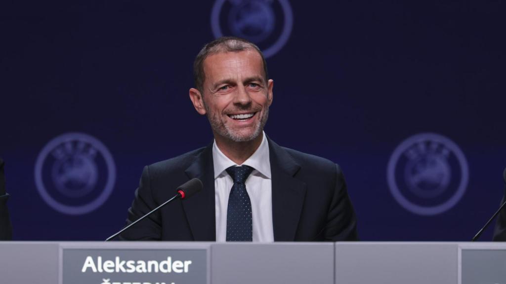 Aleksander Ceferin, en el 50º congreso de la UEFA