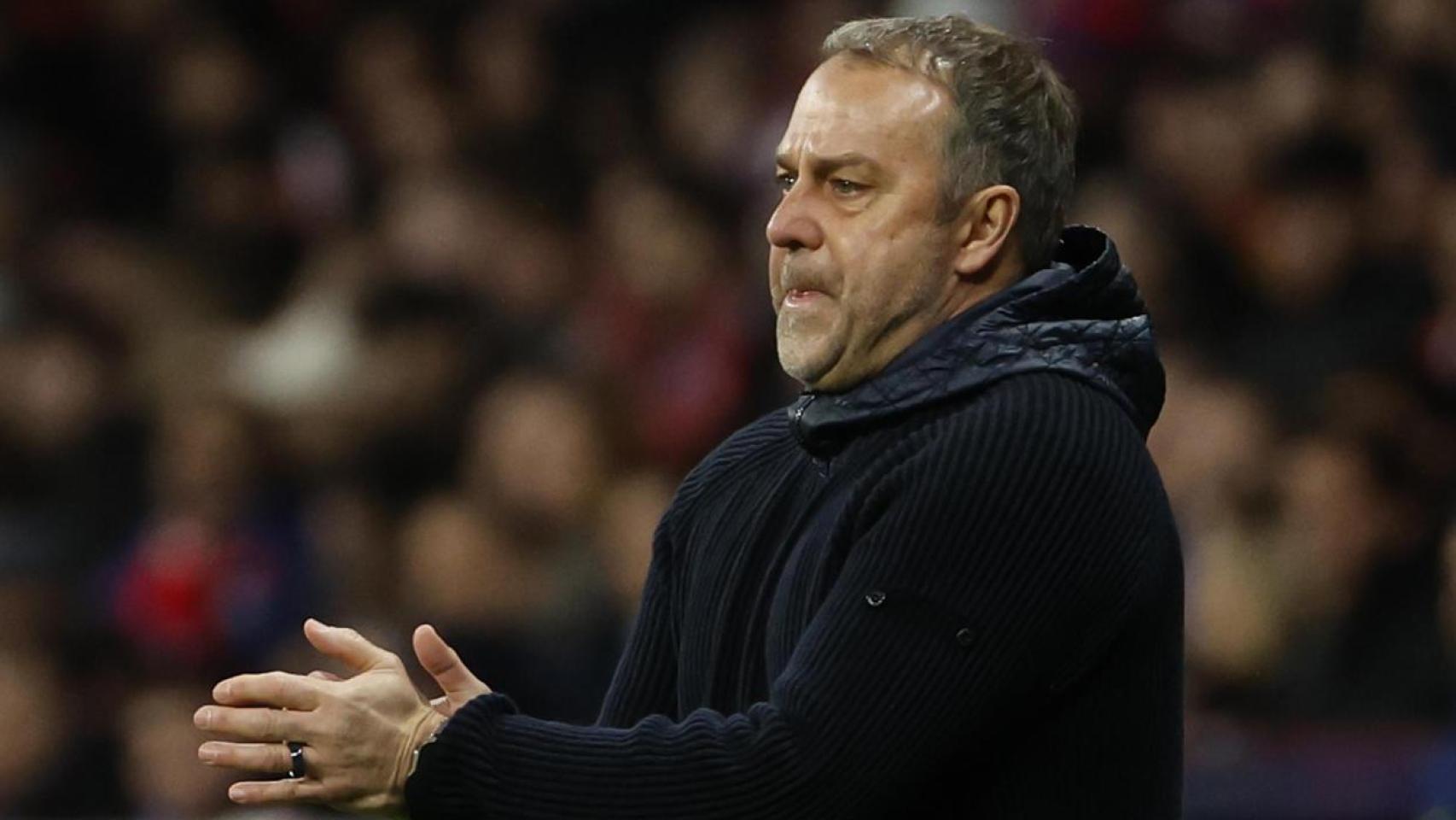 Hansi Flick, preocupado en el Metropolitano