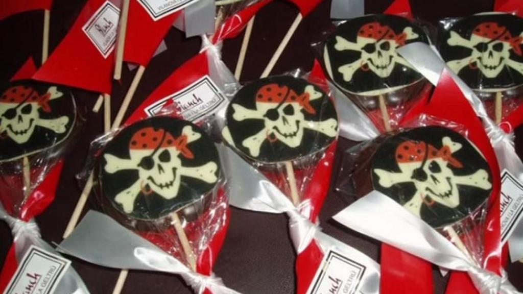 Piruletas de chocolate