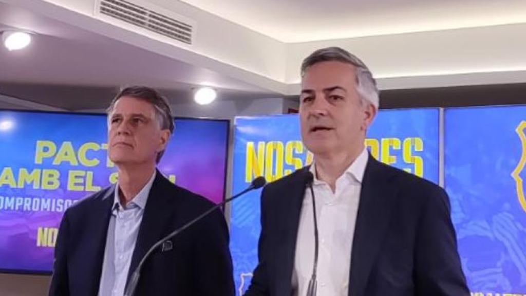 Víctor Font y Jaume Guardiola, en un acto de 'Nosaltres'