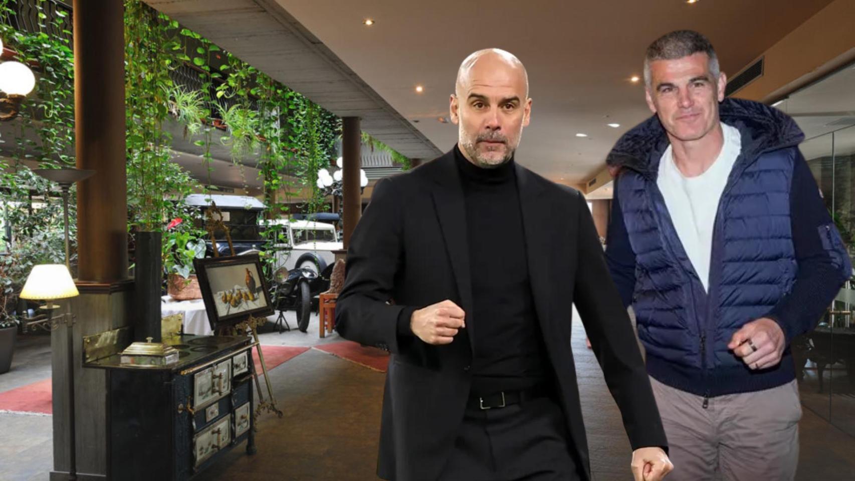 Pep Guardiola y Enric Masip en un fotomontaje