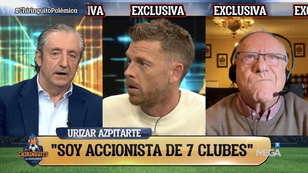 Urizar Azpiarte revela a 'El Chiringuito' que és accionista de vuit clubs espanyols