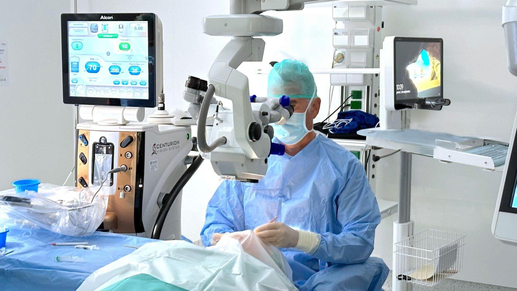 Imagen de una intervención oftalmológica