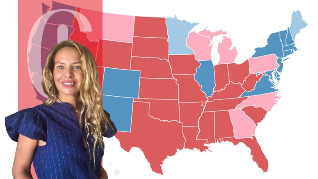 El mapa de Estados Unidos con los últimos resultados electorales