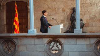 Declaración institucional del presidente de la Generalitat, Salvador Illa, en su vuelta tras su baja médica