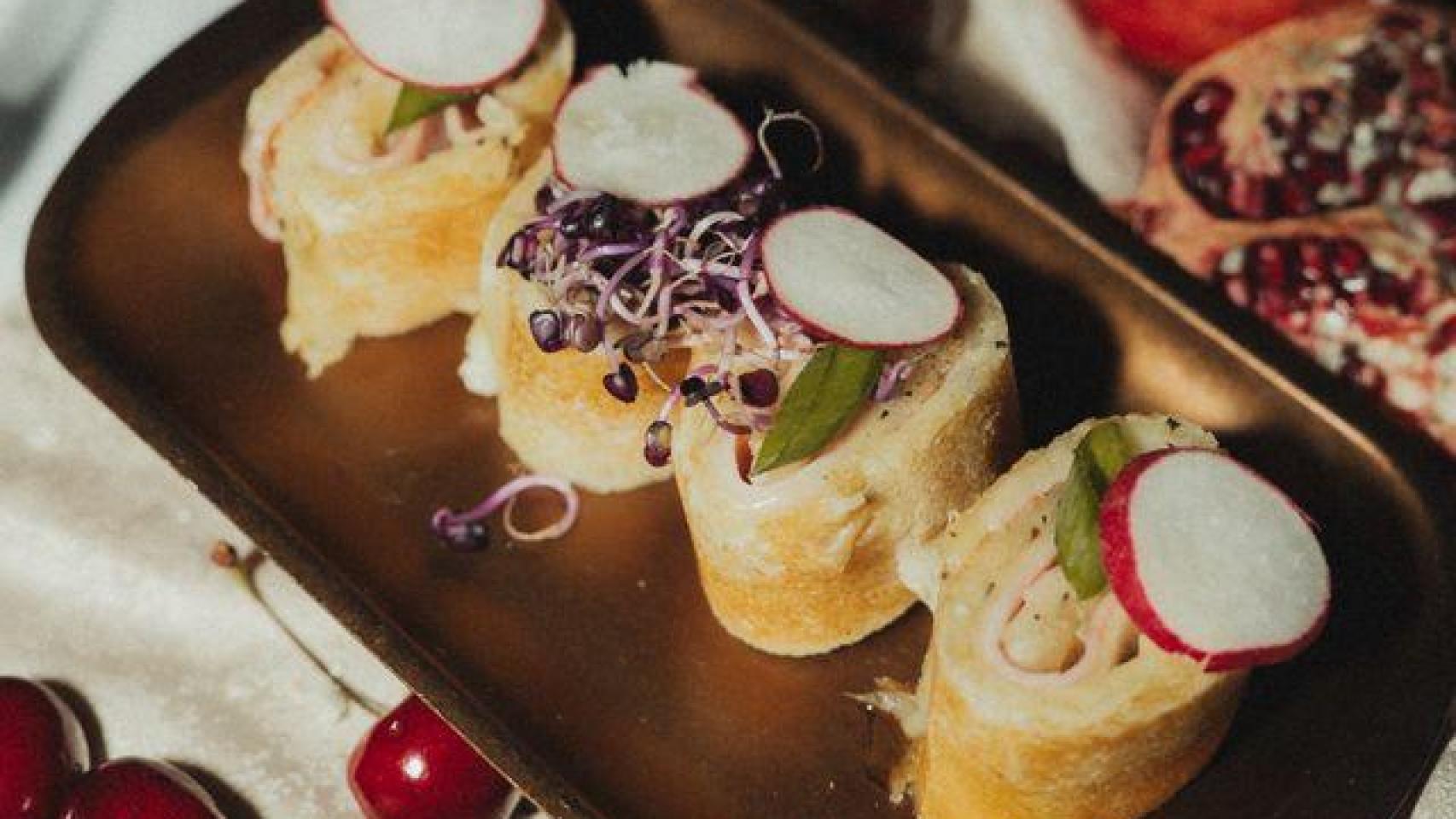 Rollitos de bikini trufado