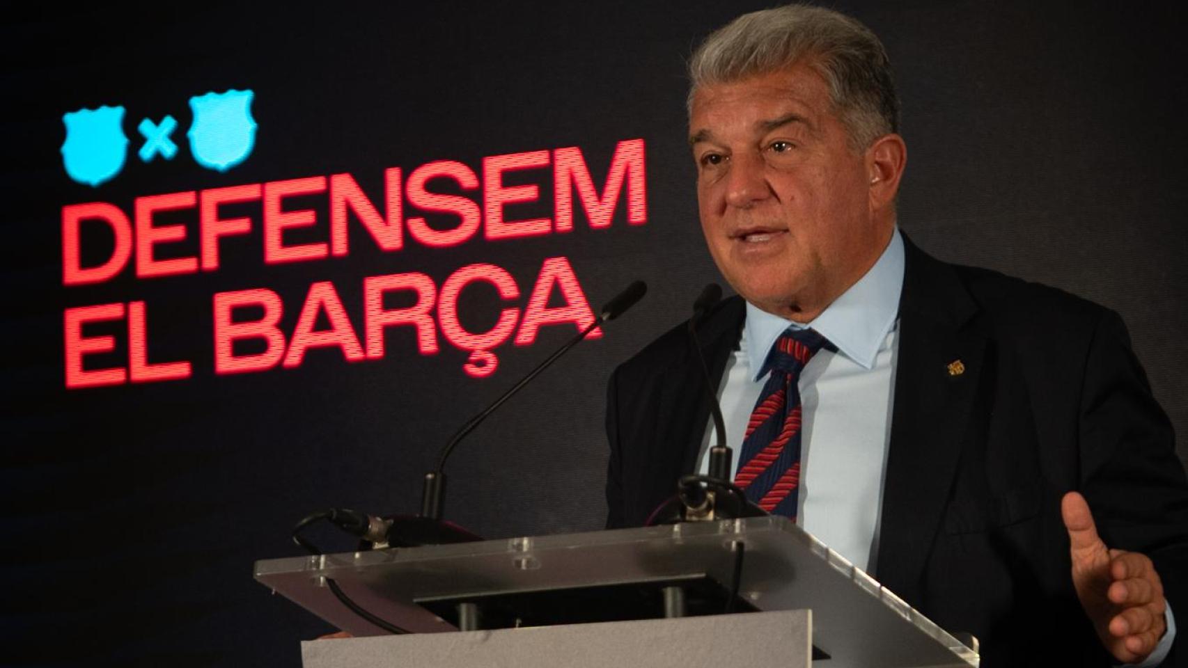 Joan Laporta presenta 'Defensem el Barça', su candidatura