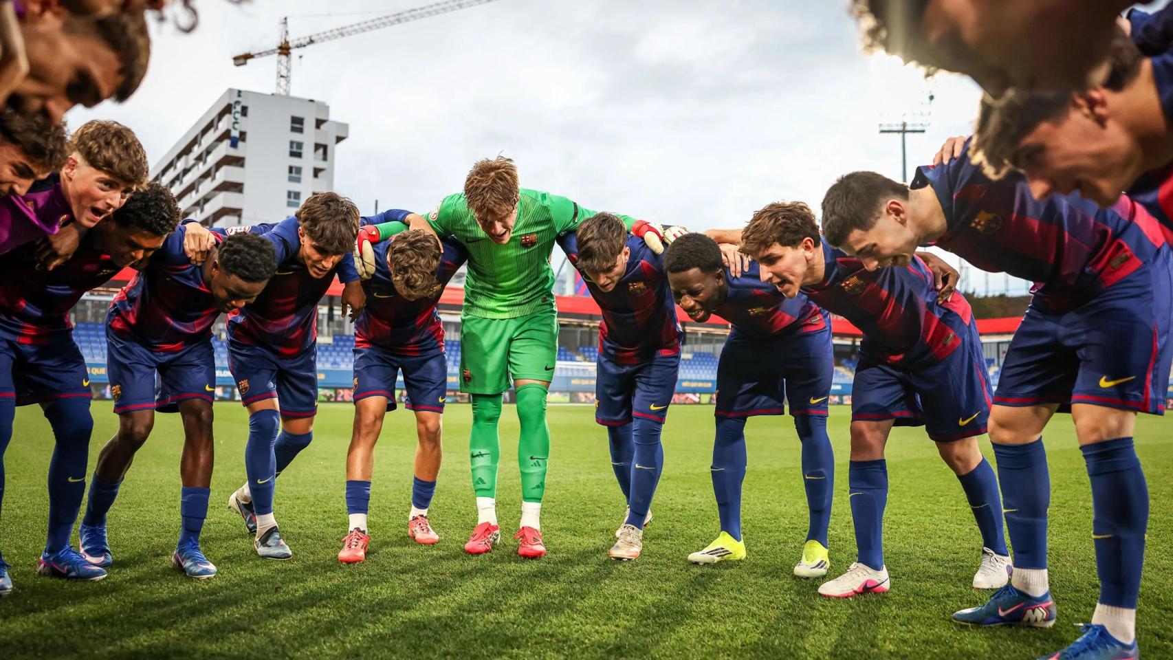 El juvenil A del Barça se concentra antes de un partido