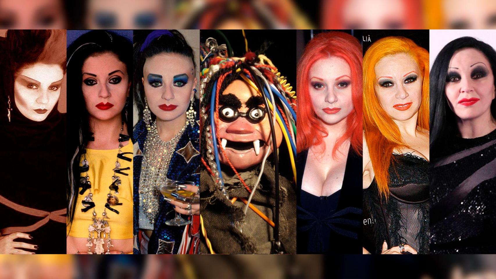 La evolución estética de Alaska, y la Bruja Avería en el centro