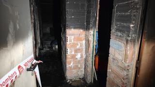 Trastero incendiado en Manlleu