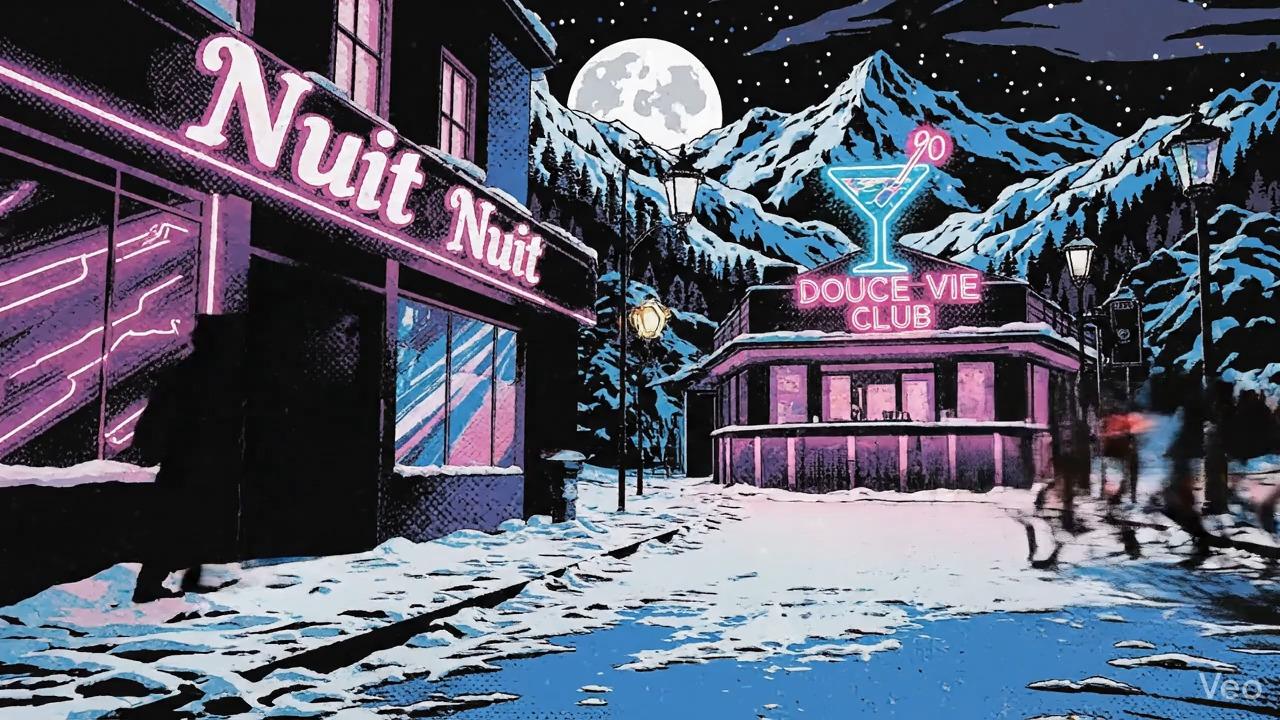 Vídeo creado con IA en el que aparecen la discoteca Nuit y el prostíbulo Douce Vie Club, Puigcerdà