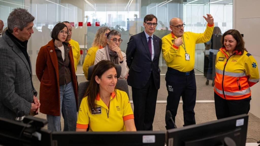 El presidente de la Generalitat, Salvador Illa, en la inauguración del nuevo Espai SEM Granvia