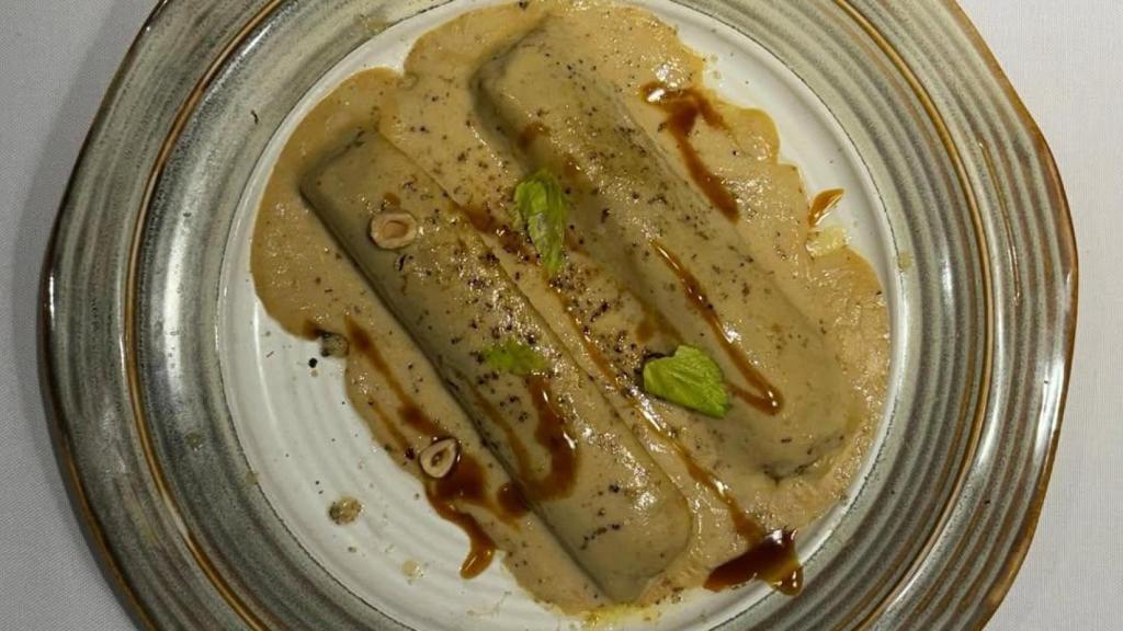 Plato de canelones en el Restaurant Coure