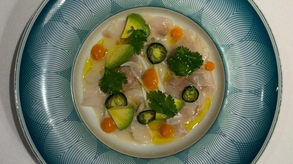 Ceviche de pescado blanco en el Restaurant Coure