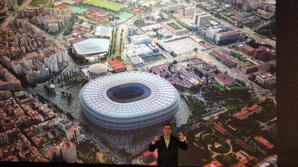 Álex Barbany presenta el Palau Blaugrana de Víctor Font