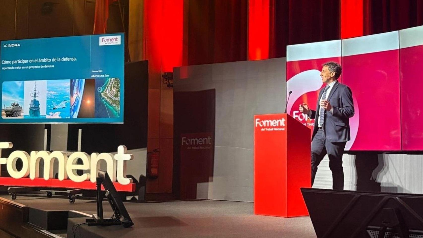 Alberto Sosa, durante su intervención