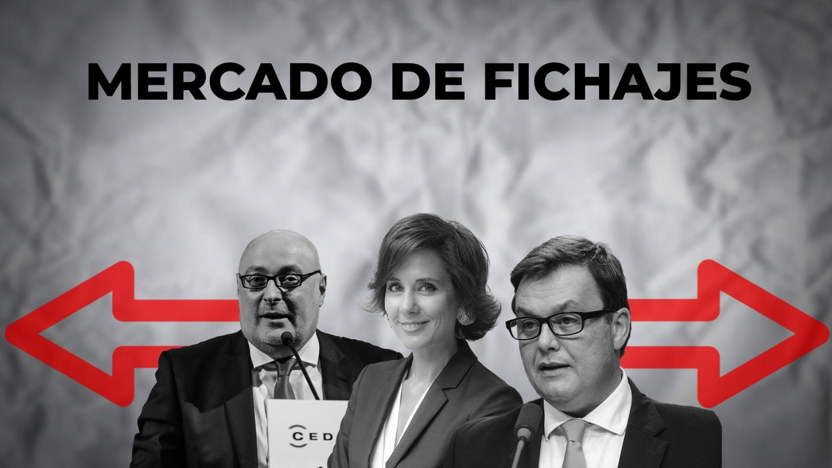 De izq. a dcha., Daniel Fernández (Gremi d'Editors de Catalunya), Ana Palencia (Nexus Governance) y Víctor Francos (The Grey) / CG