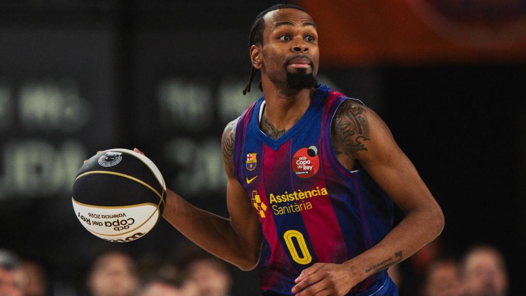 Kevin Punter bota la pelota en el Barça de basket-UCAM Murcia de la Copa del Rey