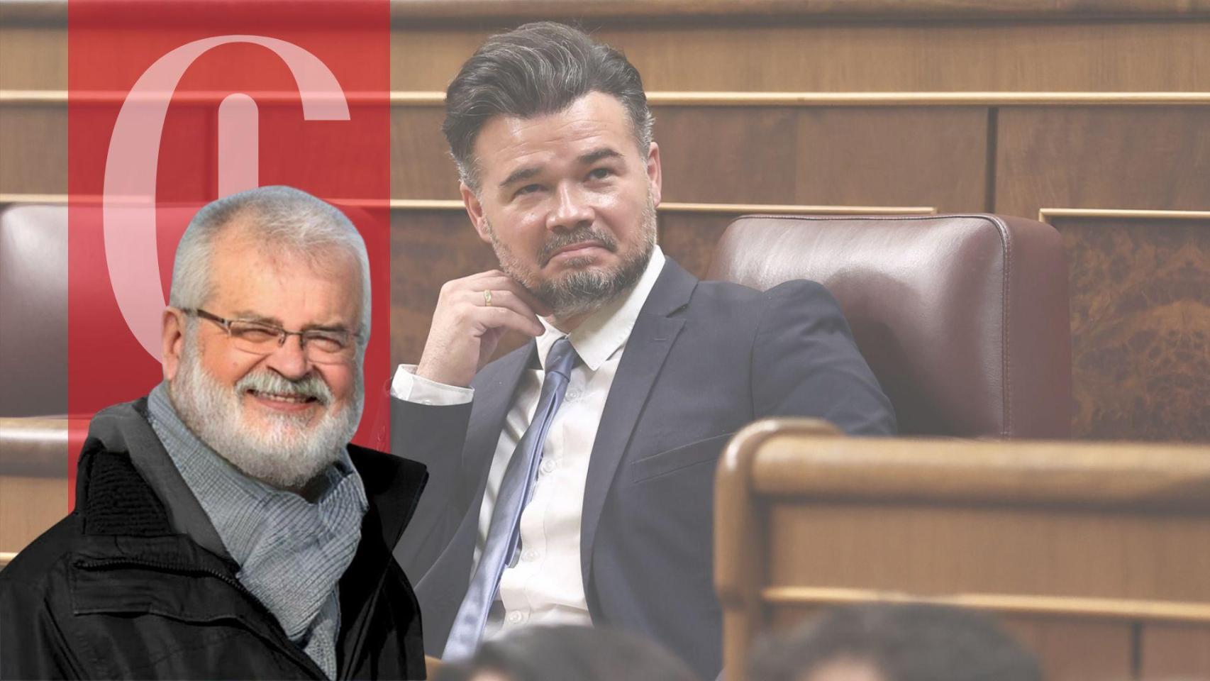 Fotomontaje de Gabriel Rufián en el Congreso de los Diputados