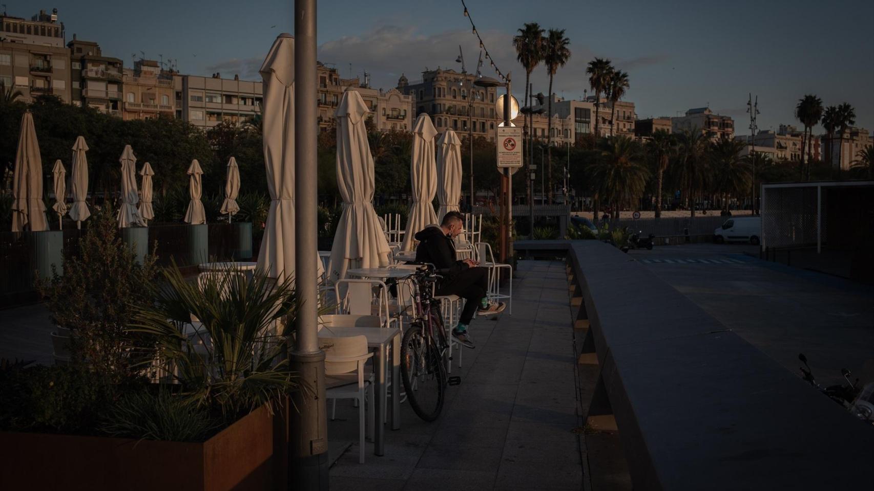 Terraza de un bar en Barcelona