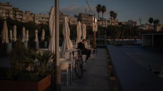 Terraza de un bar en Barcelona