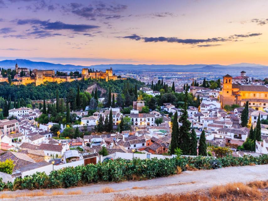 Barrio del Albaicín, en Granada