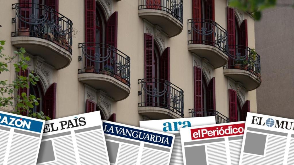 Fachada de un edificio de viviendas en Barcelona