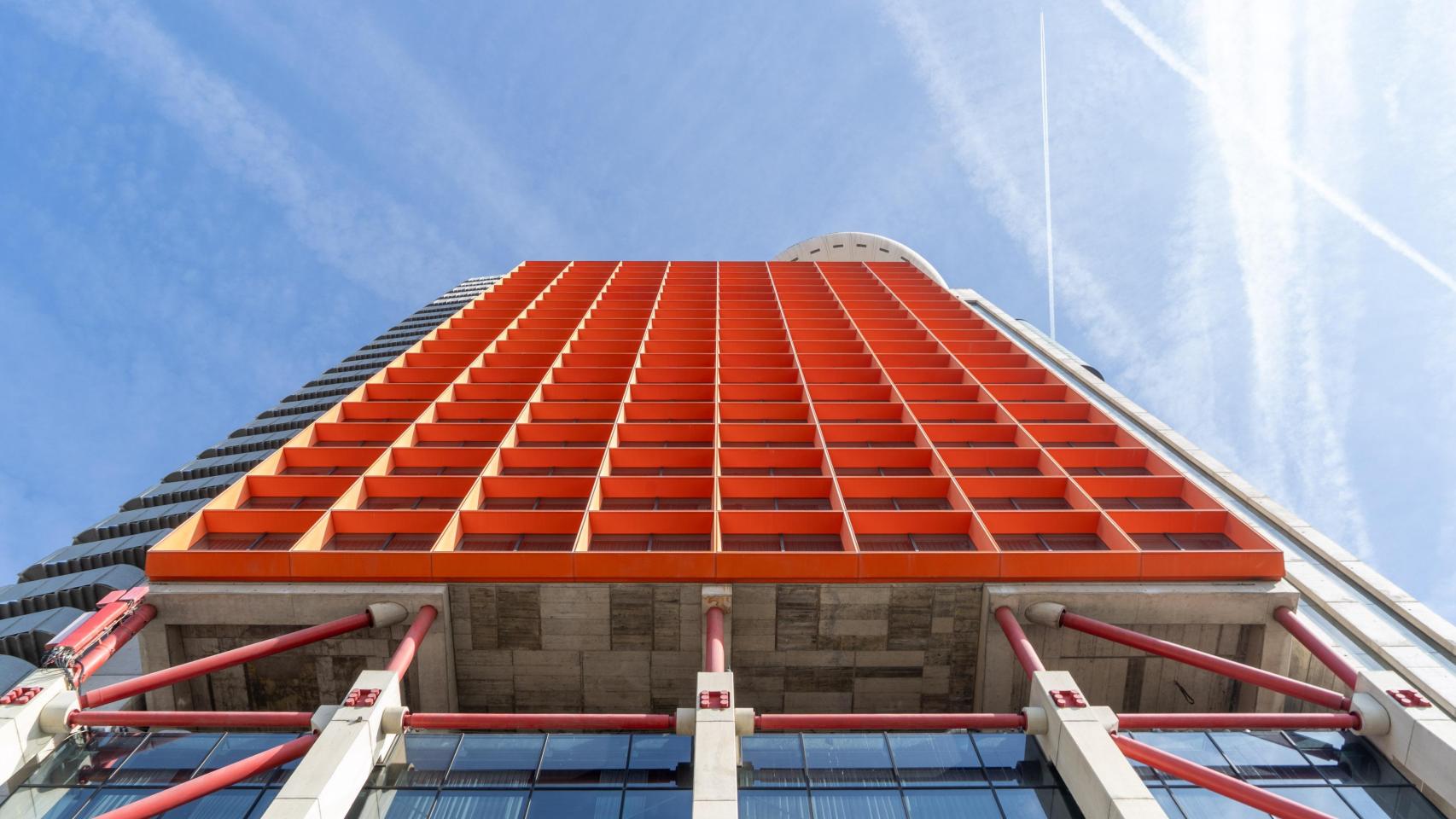 La fachada del hotel Hyatt Regency Barcelona Tower, en Bellvitge (L'Hospitalet de Llobregat)