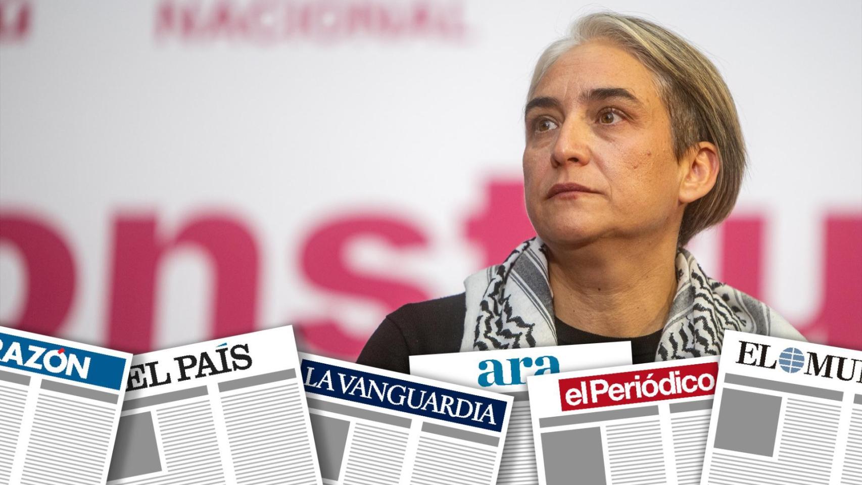 Montaje de primeras planas con Ada Colau