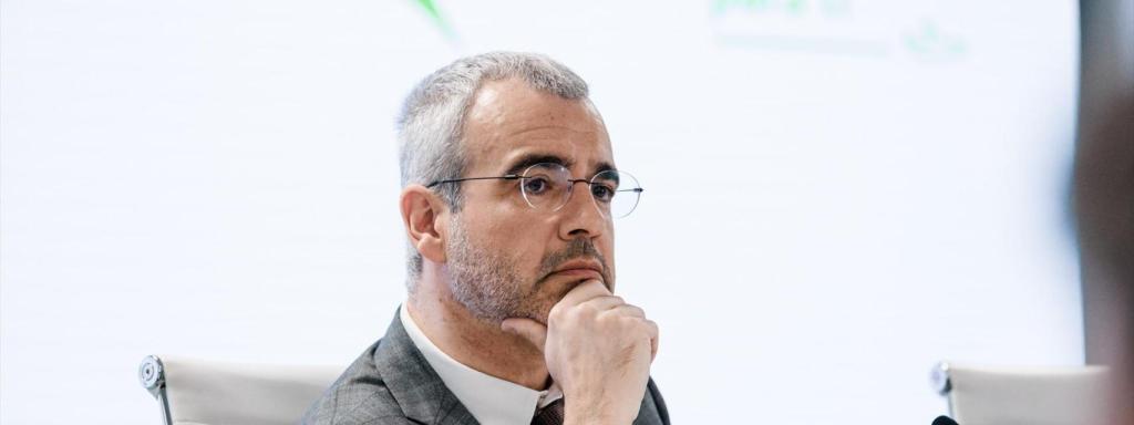 El president i conseller delegat d'Aena, Maurici Lucena, durant la presentació de resultats