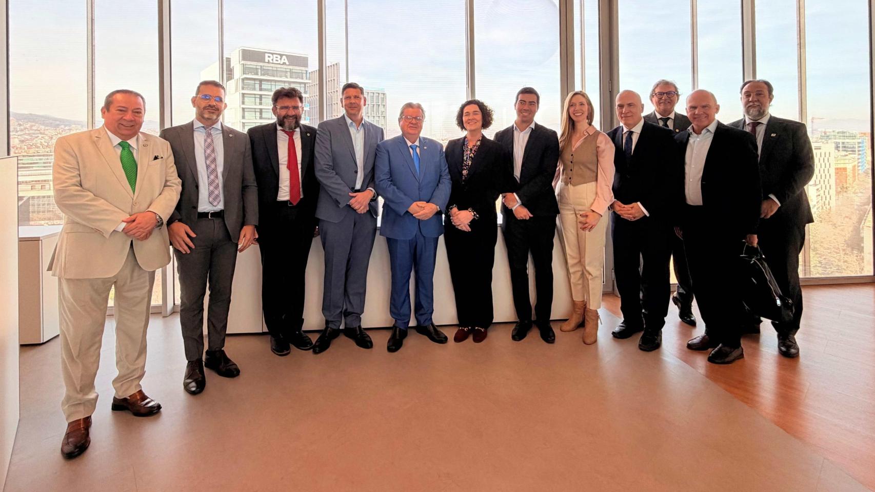 Visita de dirigentes de Paraíba a Indra en Barcelona
