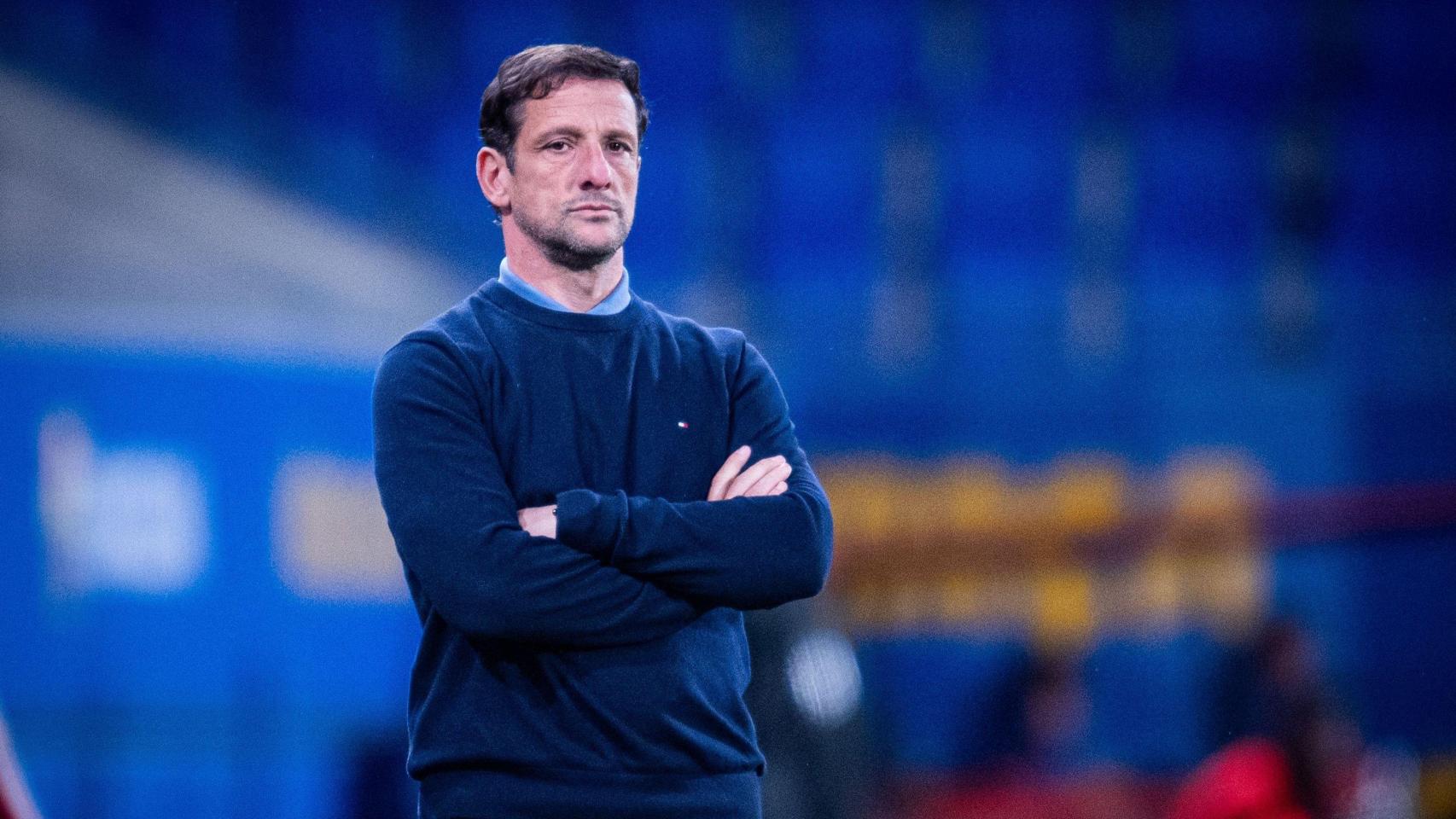 Juliano Belletti, durante un partido del Barça B