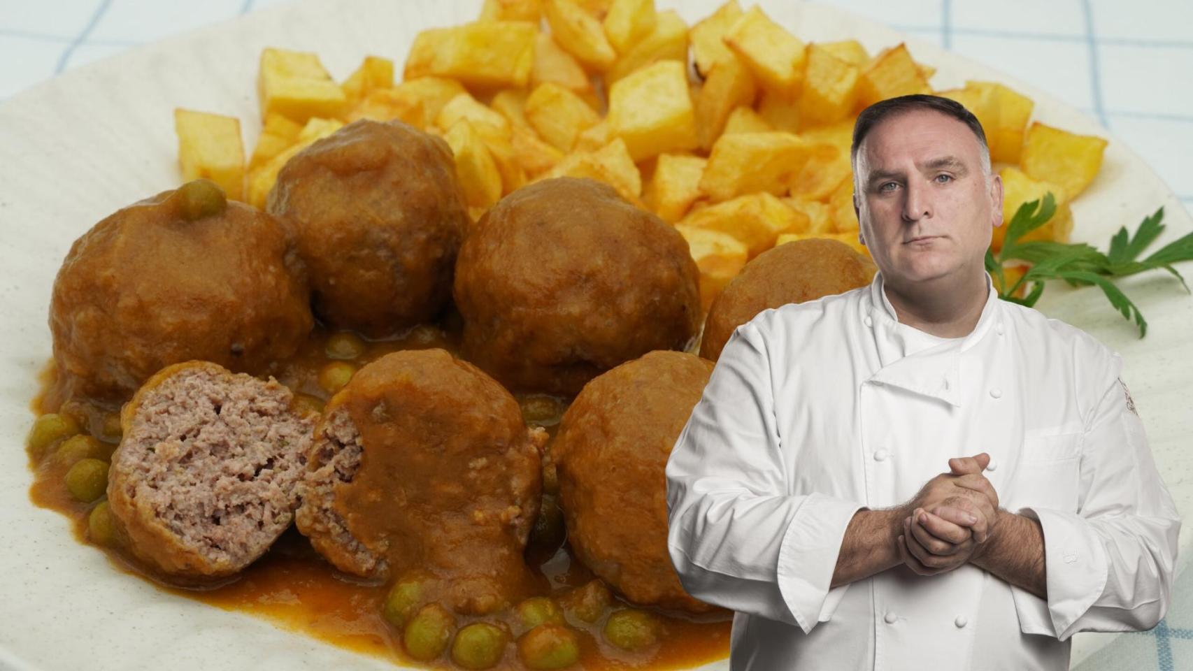 Montaje chef José Andrés / Crónica Global