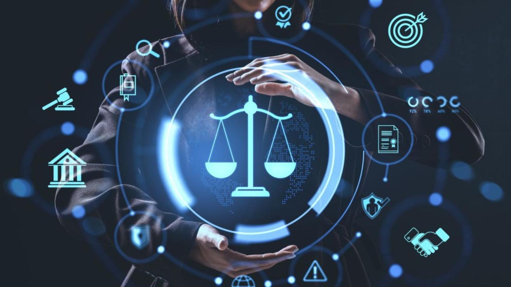 Fotomontaje de ciberseguridad