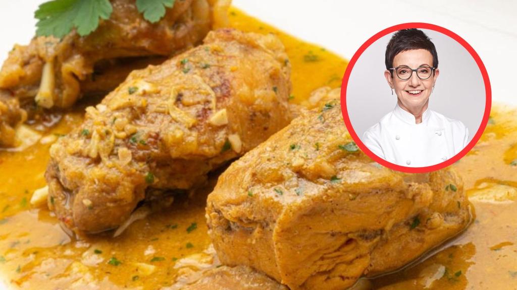 Carme Ruscalleda y pollo a la pepitoria