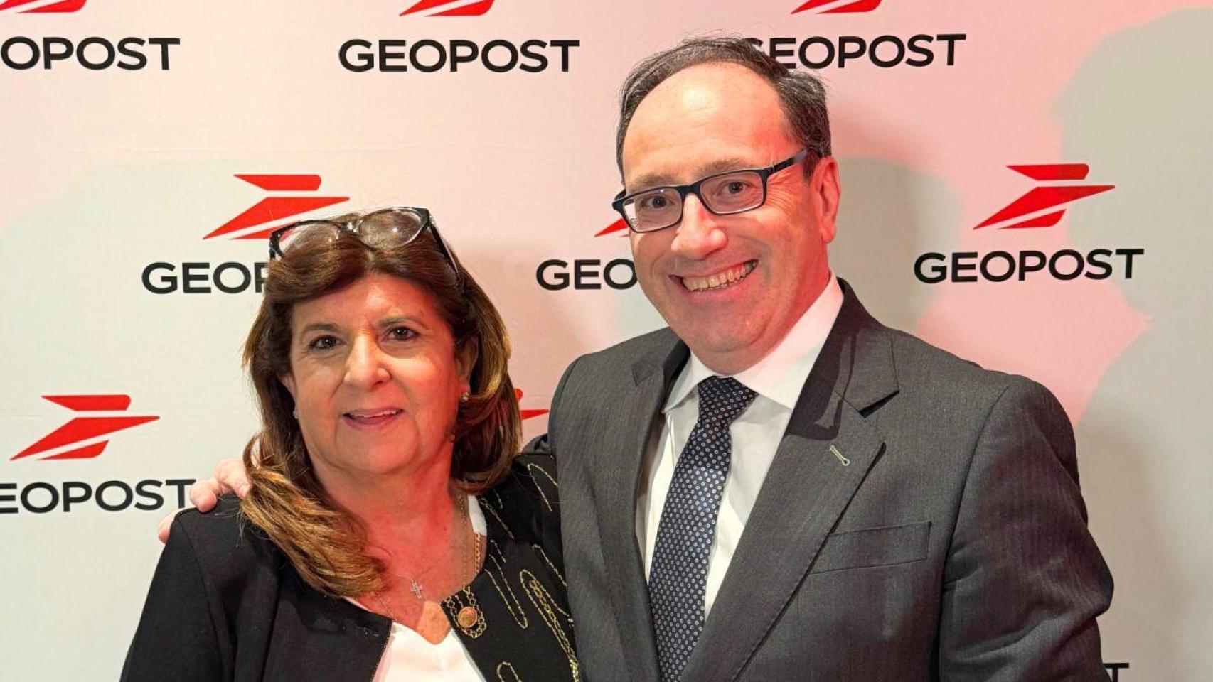 El CEO de Seur, David Sastre, y la Consejera Delegada de Tipsa, María Luisa Camacho